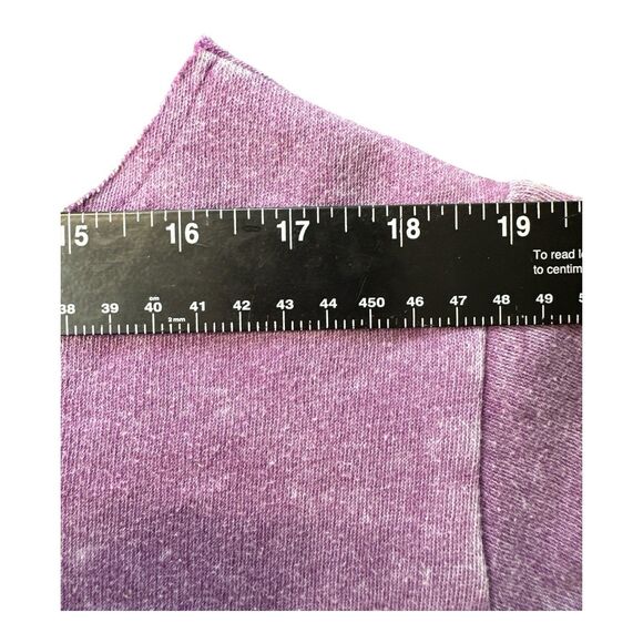 PINKVictoria’s Secret Women’s Off Shoulder Pullover M Purple Washed Cozy Sweats - Picture 11 of 11